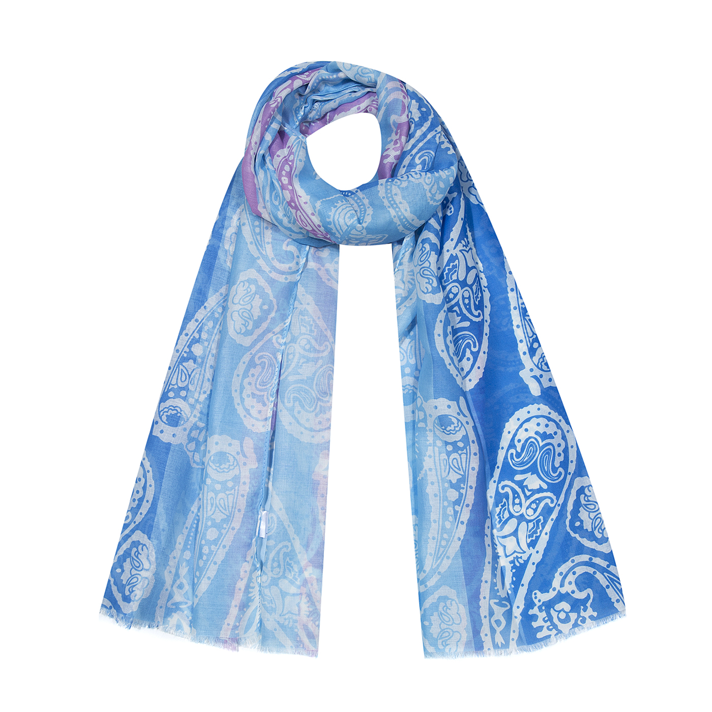 Schal Paisley Farbverlauf