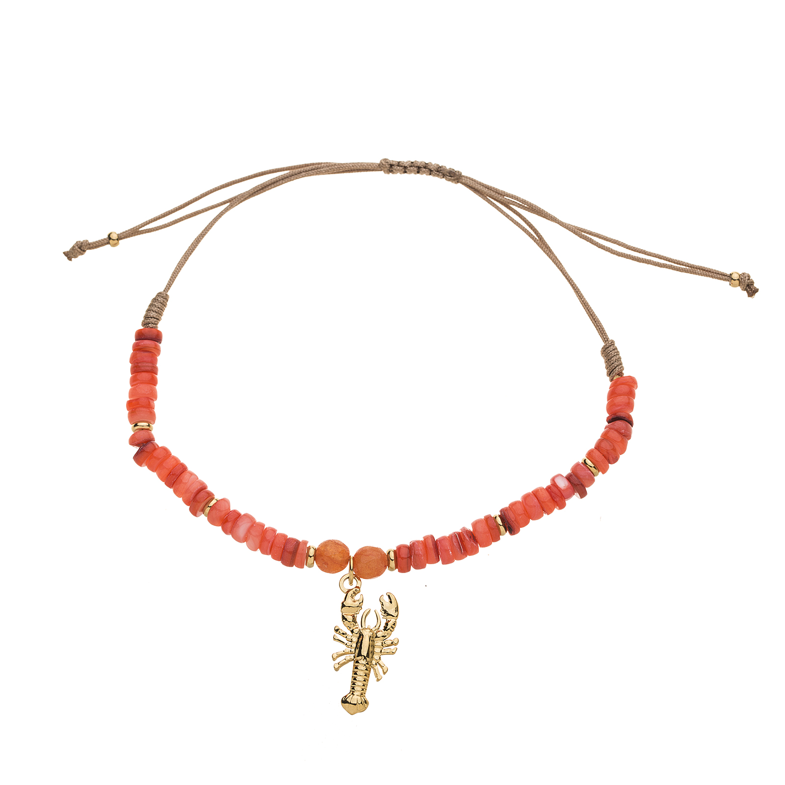 Zugarmband Naturstein Lobster