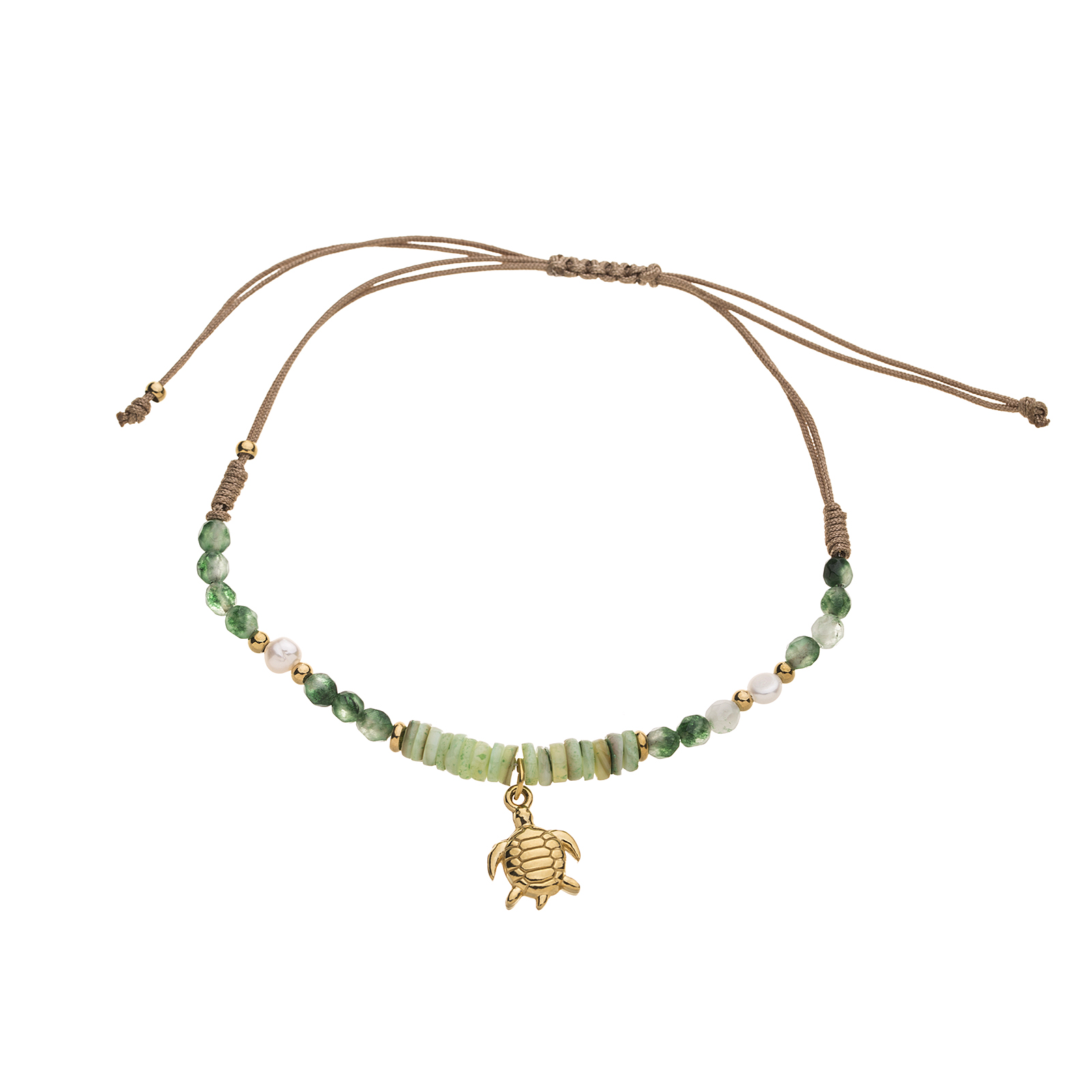 Zugarmband Naturstein Schildkröte