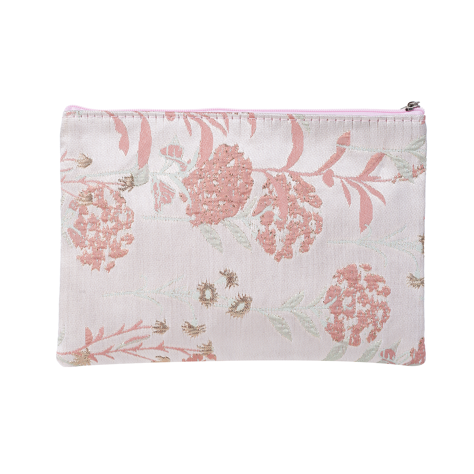 Kosmetiktasche Blumen Lurex