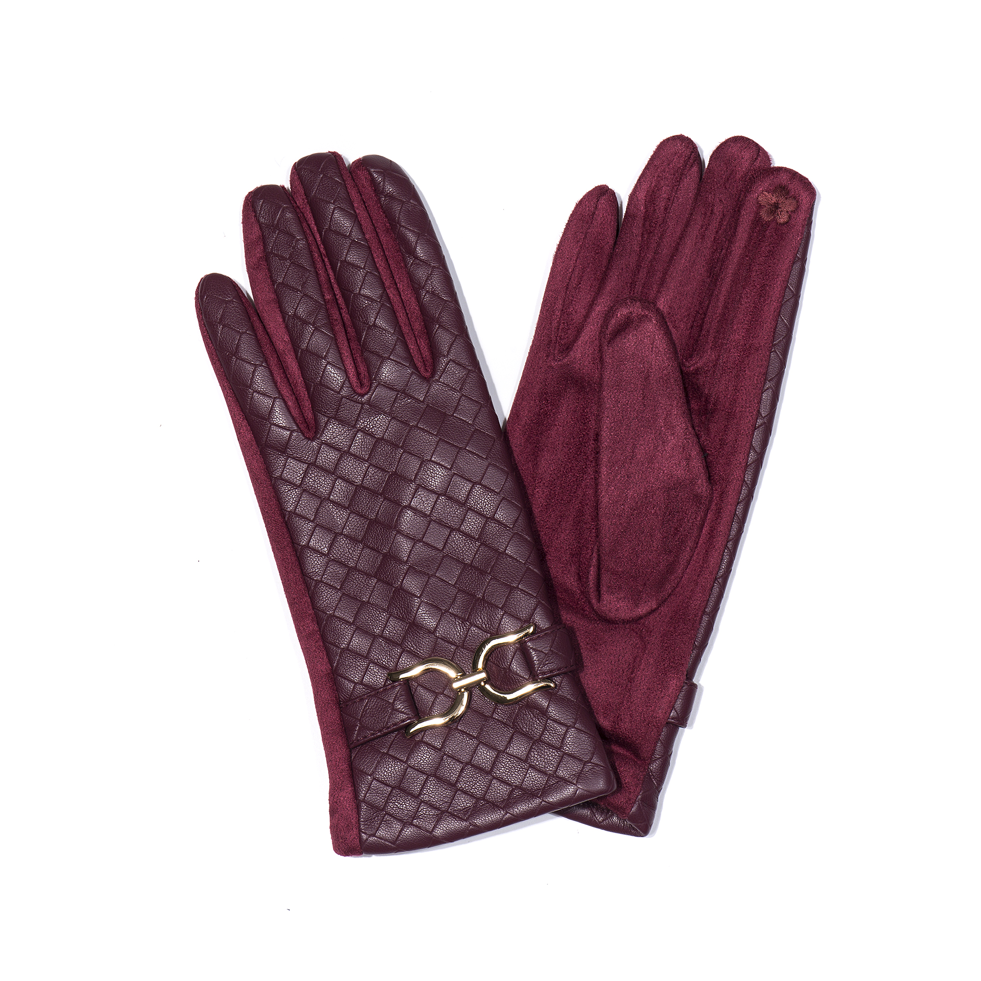 Handschuhe Flechtmuster