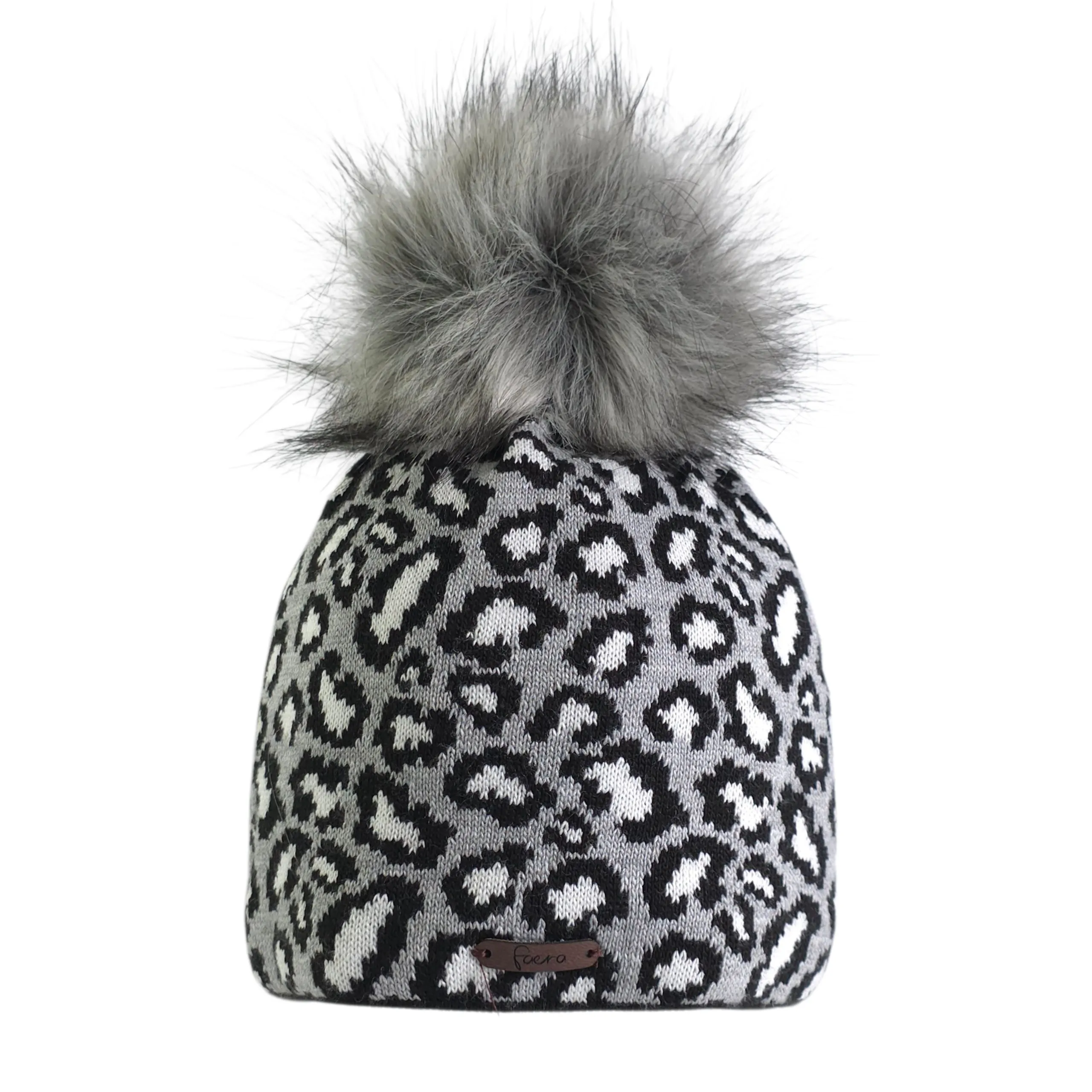 Bommelmütze Leomuster