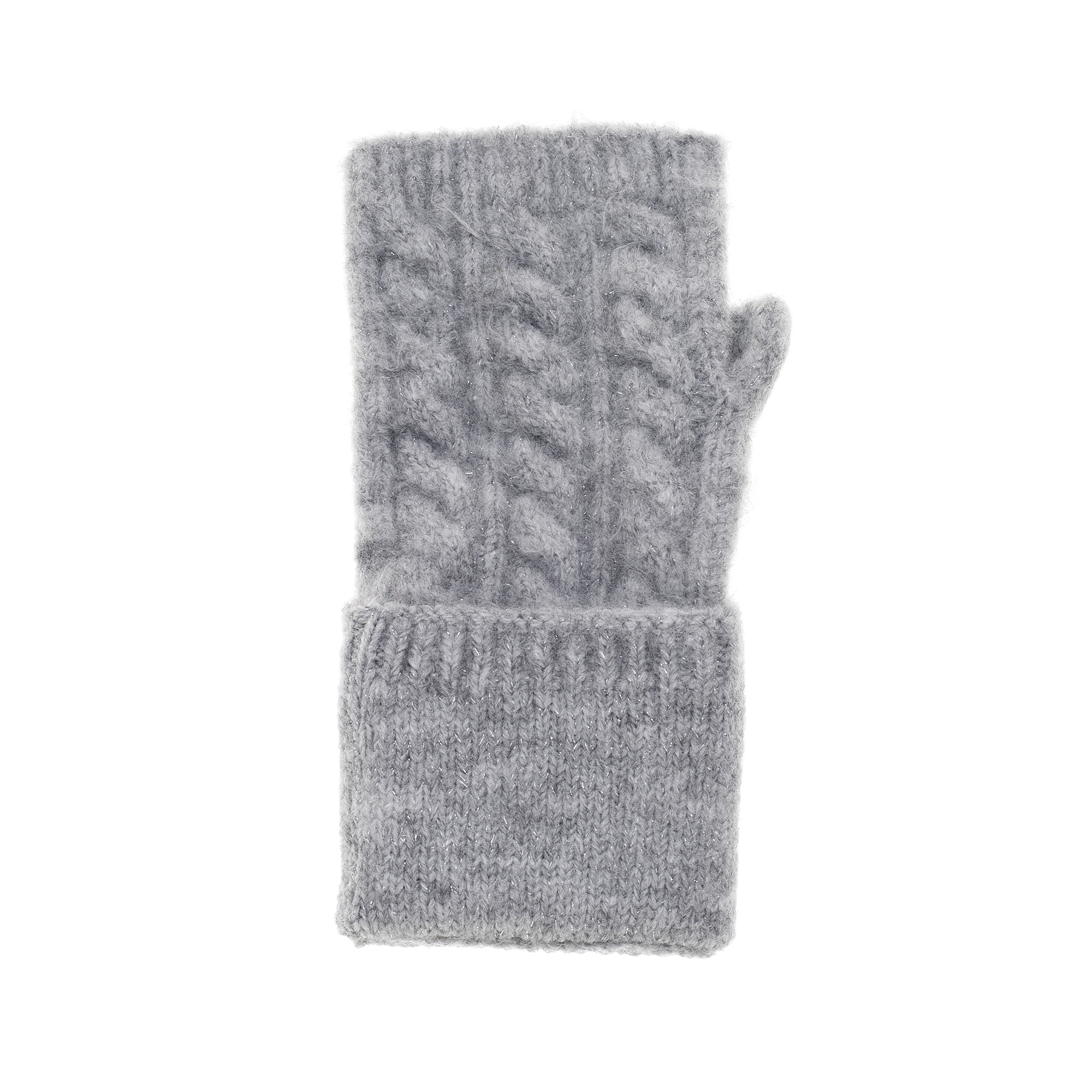 Fingerlose Handschuhe mit Lurex