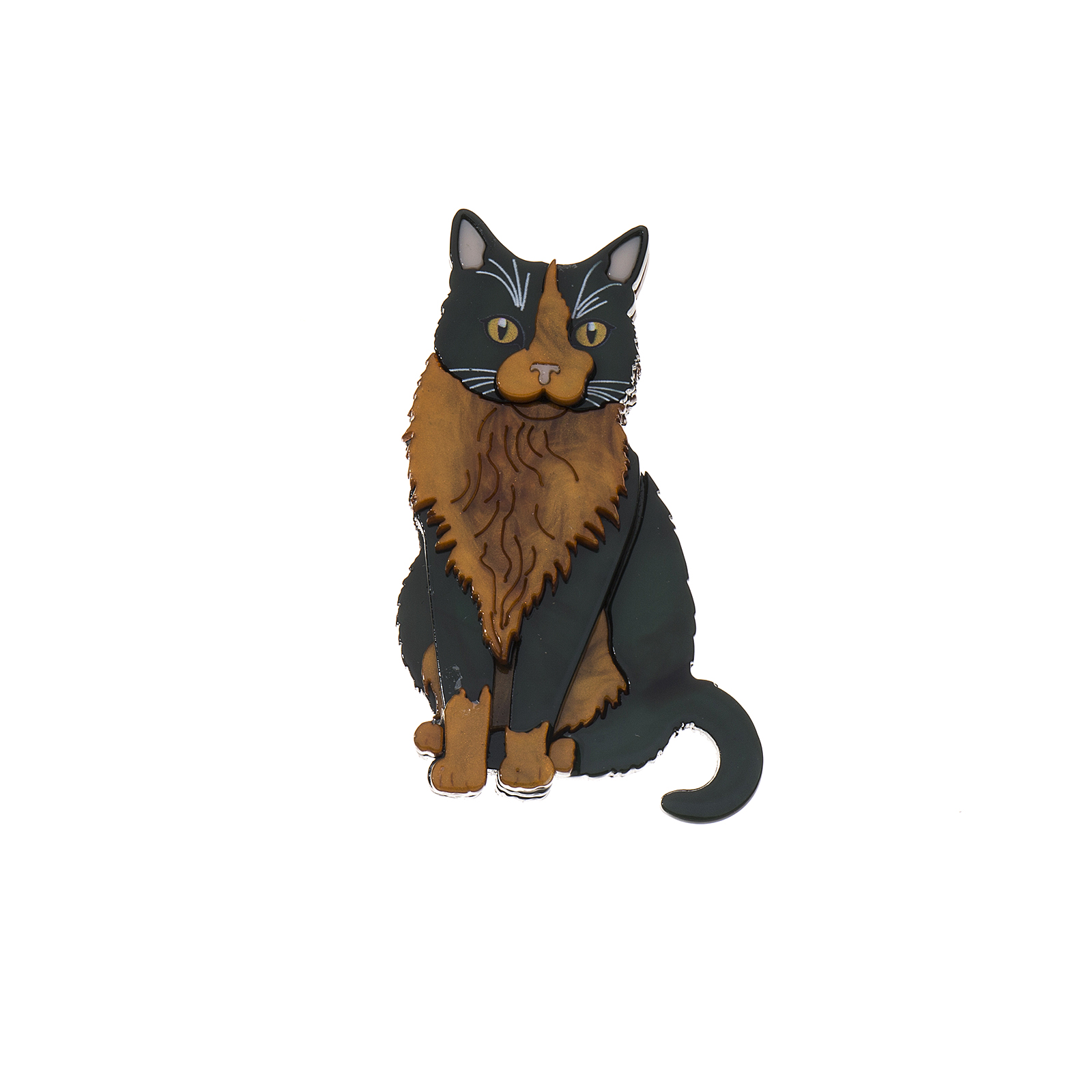 Brosche Katze Maine Coon