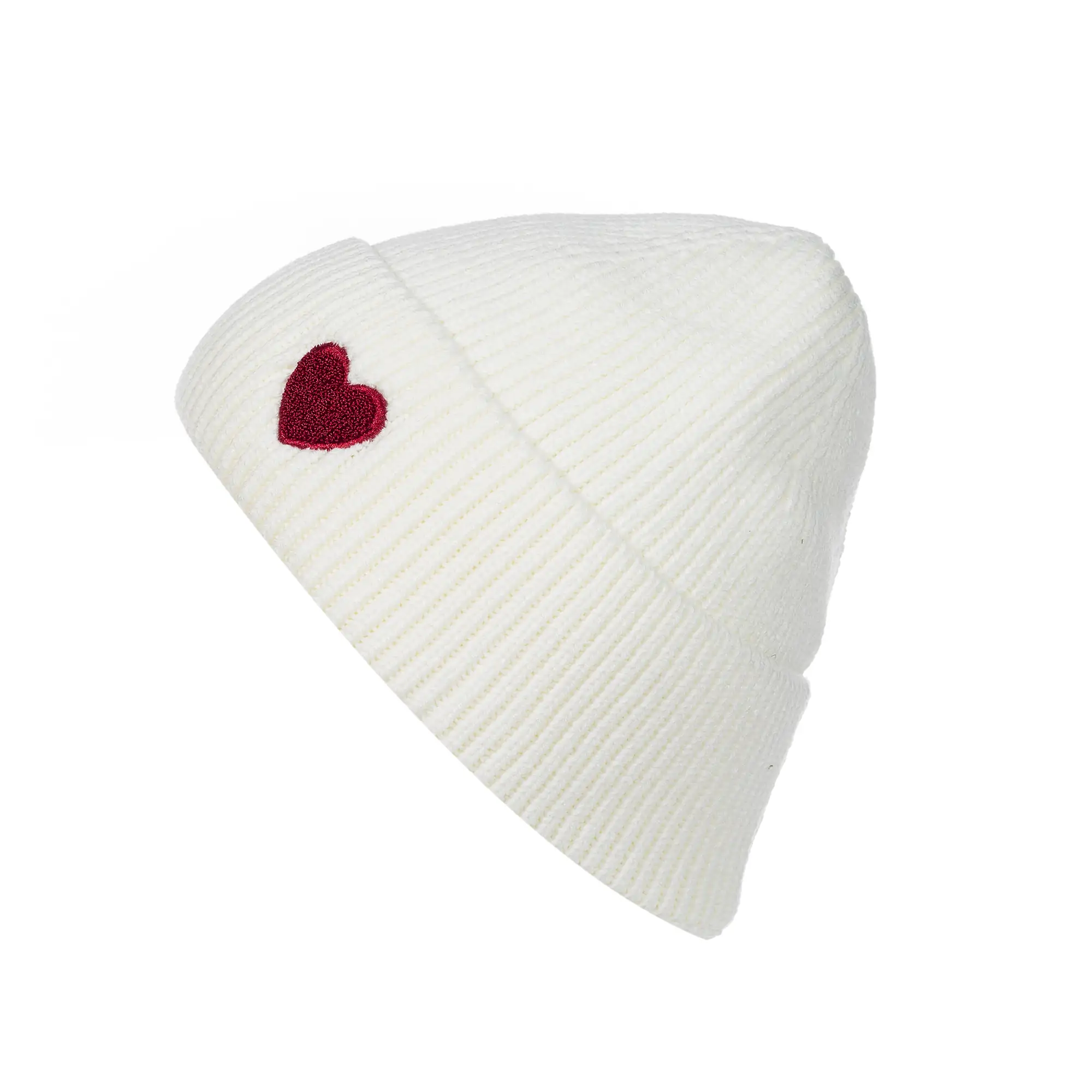 Beanie Strick Herz