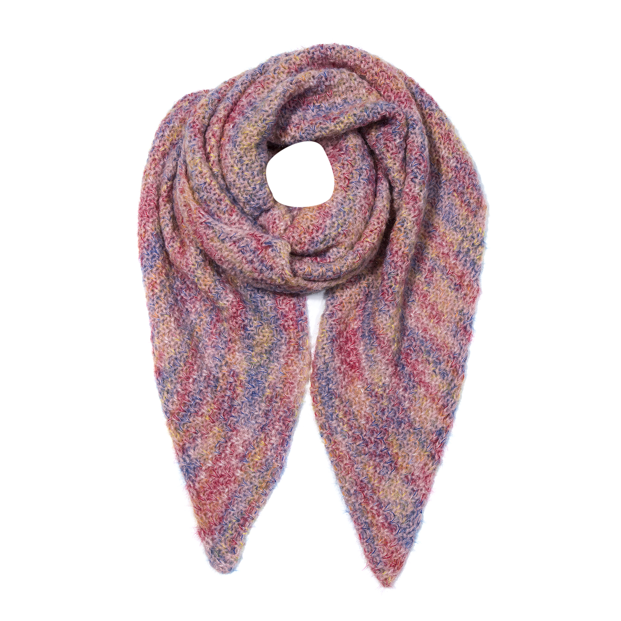 Dreieckstuch Strick Multicolor